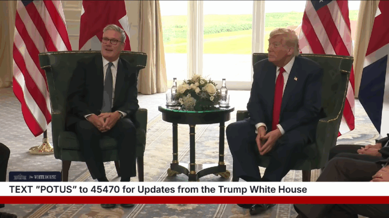 Trump y Starmer piden cese al fuego en Gaza y subrayan crisis humanitaria urgente