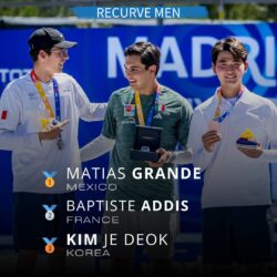 Matías Grande, estudiante de la UAdeC, gana medalla de oro en la Copa del Mundo de Tiro con Arco1