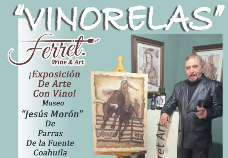 Ferret, el artista plástico saltillense que revoluciona el “Wine Art”