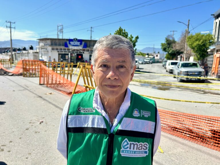 Se ha reparado más de un kilómetro de drenaje colapsado en Ramos Arizpe en lo que va del año: EMAS