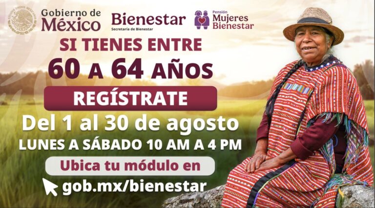 Anuncian fechas oficiales del registro para la Pensión Mujeres Bienestar en Coahuila