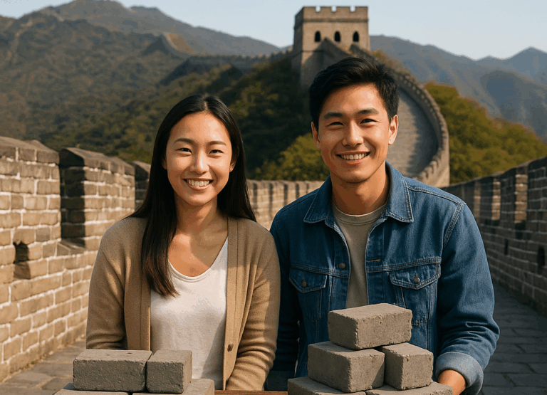 Arrestan a pareja por vender ladrillos de la Gran Muralla China