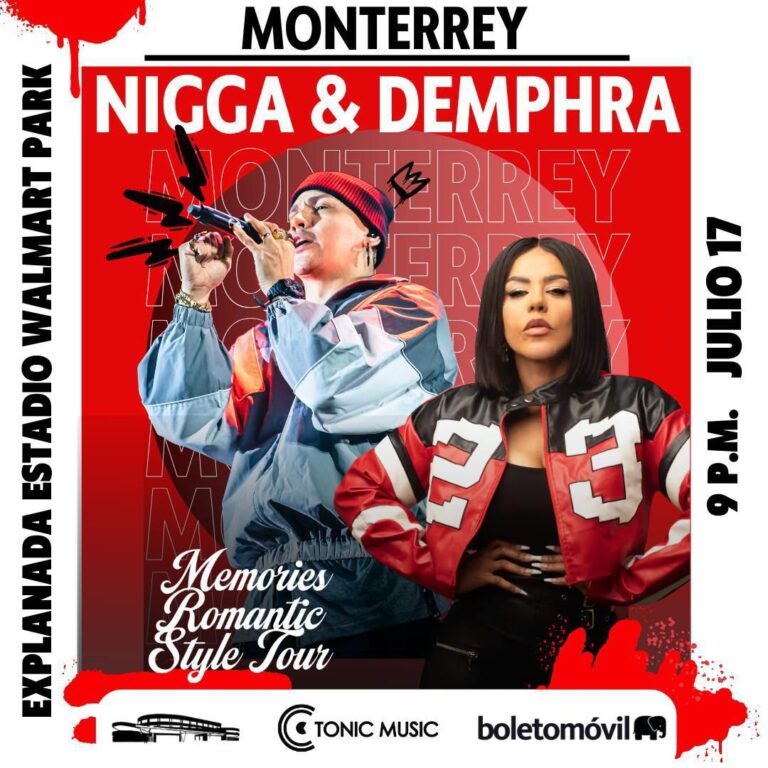 Nigga regresa a Monterrey con su tour “Memories Romantic Style” junto a Demphra Factoría