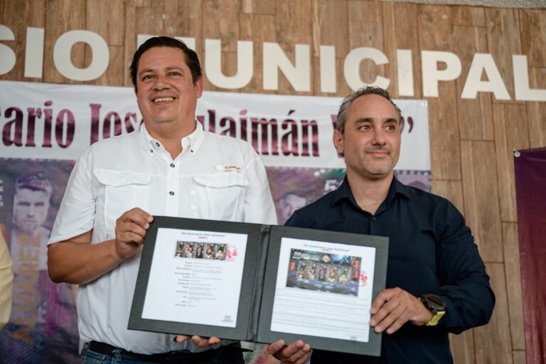 Cancelan estampilla postal por el “50 Aniversario José Sulaimán Consejo Mundial de Boxeo (WBC)”