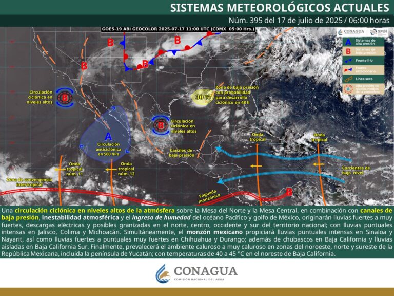 Chubascos y rachas de viento de hasta 60 km/h en Coahuila