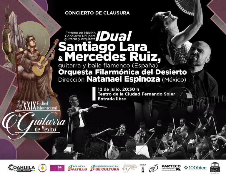 Cerrará con broche de oro edición 29 del Festival de Guitarra 