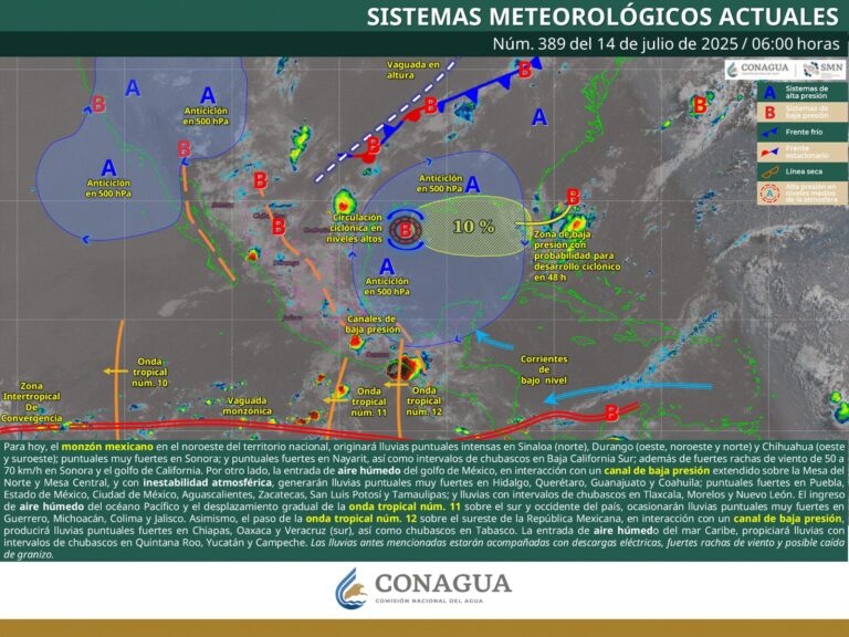 Continuarán las fuertes lluvias en Coahuila: se esperan tormentas eléctricas y caída de granizo