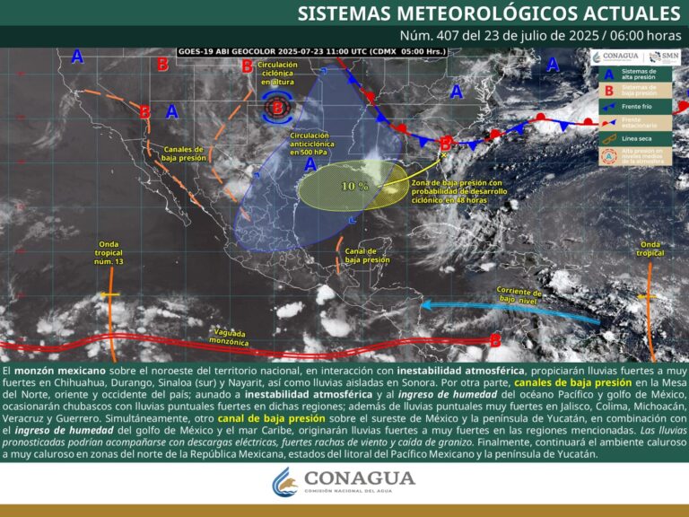 Continuarán lluvias muy fuertes, descargas eléctricas y granizo en Coahuila