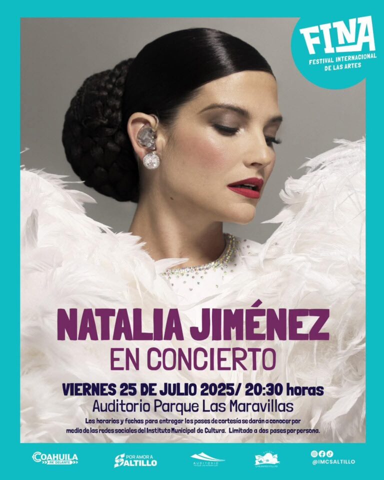 Este martes inicia la entrega de boletos para el concierto de Natalia Jiménez