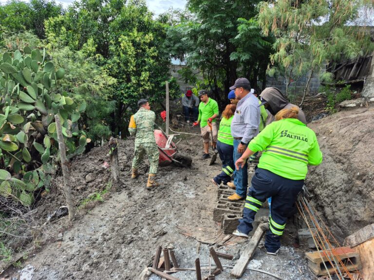 Intensifica Gobierno de Saltillo acciones tras afectación por lluvias