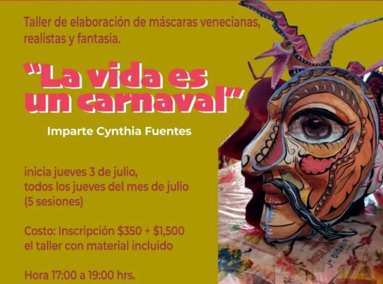 Invita UA de C al taller de máscaras venecianas, realistas y de fantasía en estas vacaciones de verano