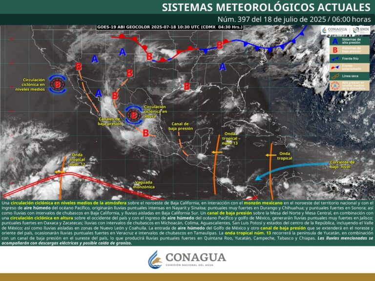 Lluvias aisladas y chubascos dispersos este viernes en Coahuila