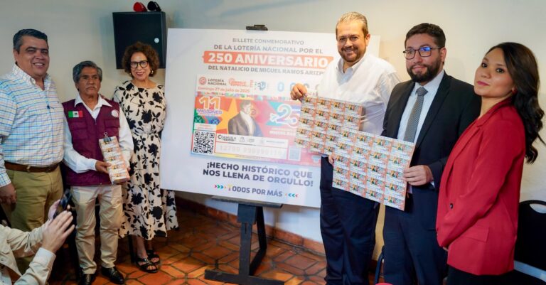 Ramos Arizpe resuena en México con Billete Conmemorativo de la Lotería Nacional