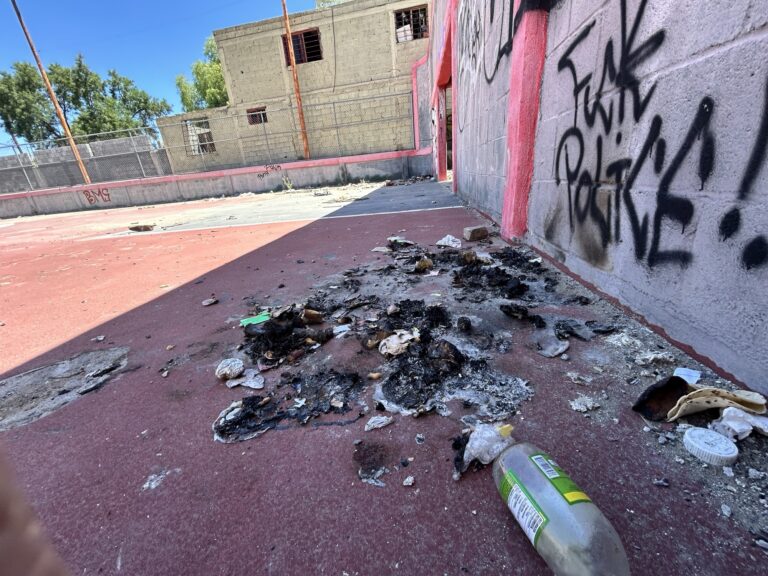 Vandalismo daña cancha de usos múltiples en colonia Loma Linda de Ramos Arizpe