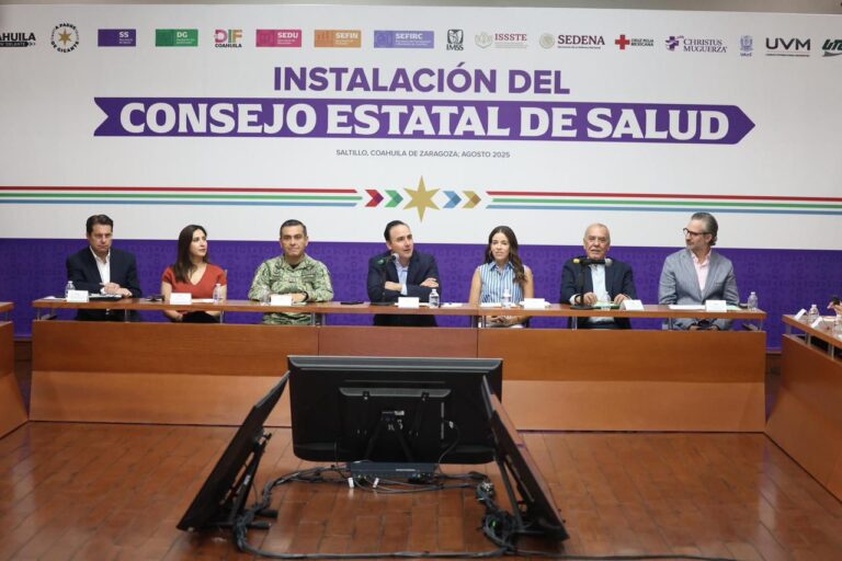 Encabeza Manolo instalación del Consejo Estatal de Salud de Coahuila   