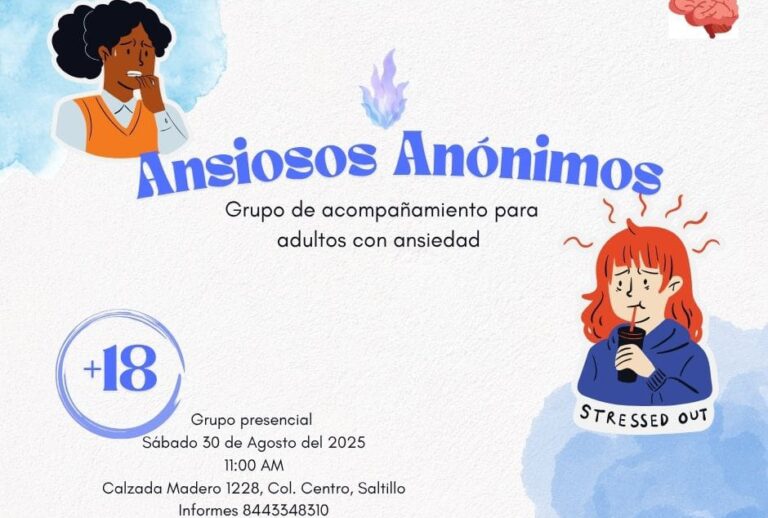 Crean en Saltillo grupo Ansiosos Anónimos