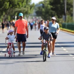 Disfrutan familias actividades de la Ruta Recreativa3