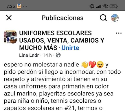 En redes sociales trueque y reúso de uniformes en Saltillo