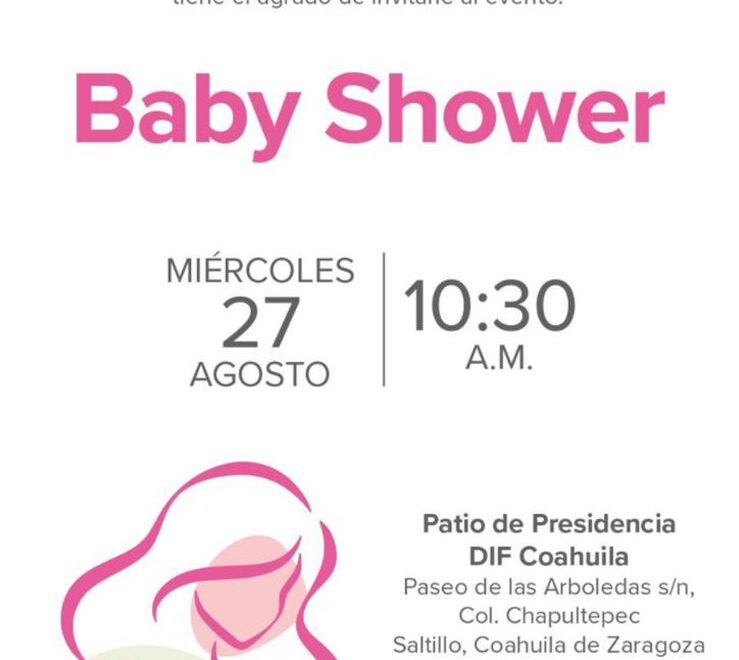 Ofrecerá DIF Coahuila baby shower a saltillenses embarazadas y en período de lactancia