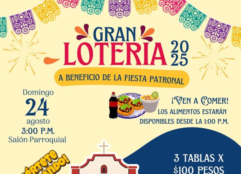 Parroquia San Nicolás de Tolentino en Ramos Arizpe invita a participar en gran lotería 