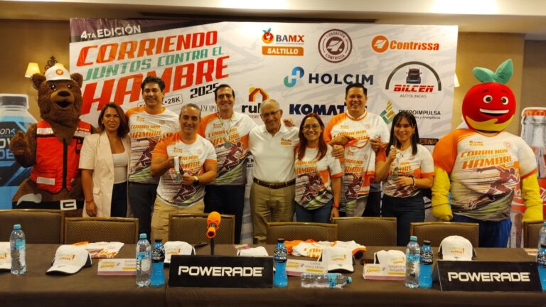Presentan carrera 5, 14 y 28 K “Corriendo Juntos Contra el Hambre”