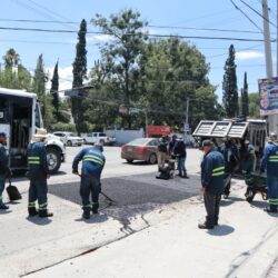 Siguen acciones de bacheo y mantenimiento de Saltillo