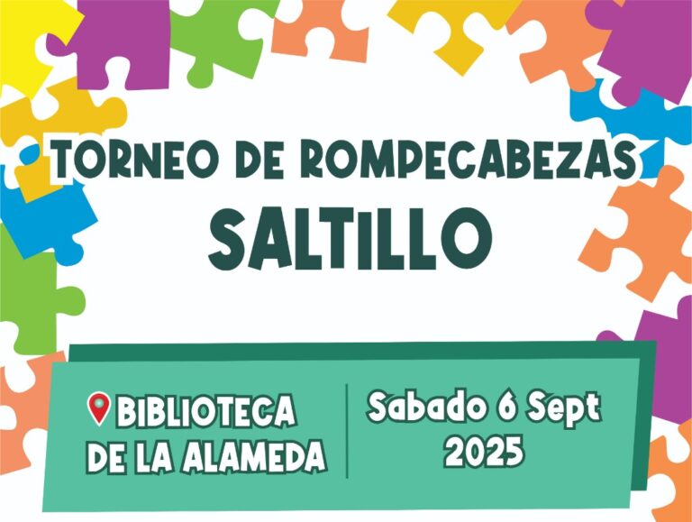 ¿Te gusta armar rompecabezas? Prueba tu destreza en el torneo de este 6 de septiembre en Saltillo