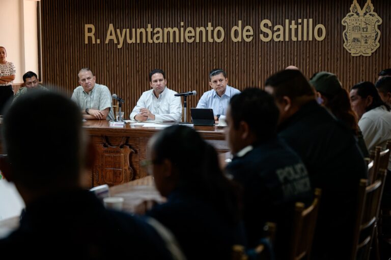 Trabajo coordinado fortalece seguridad en Saltillo: Javier Díaz