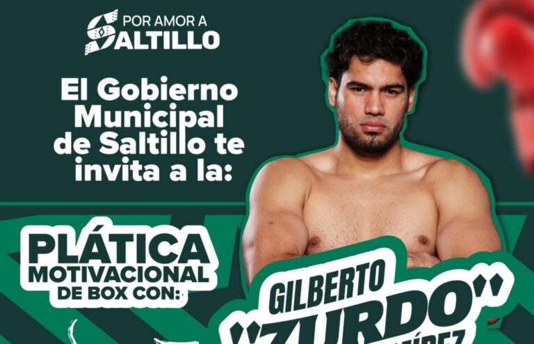 Dará campeón mundial de boxeo plática motivacional en Saltillo 