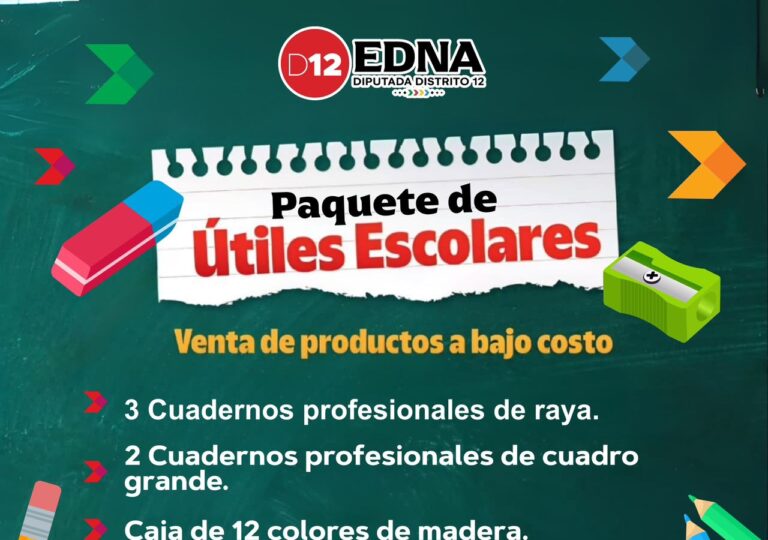 Edna Dávalos impulsa programa de útiles a bajo costo para apoyar a las familias en este regreso a clases