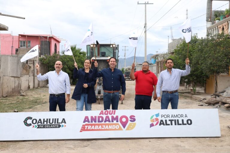 Lleva Javier Díaz obras sociales al poniente de Saltillo