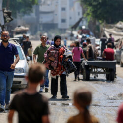 MEDIO ORIENTE-CIUDAD DE GAZA-EVACUACION
