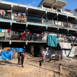 MEDIO ORIENTE-CIUDAD DE GAZA-NIÑOS DESPLAZADOS