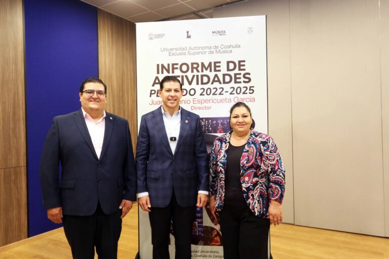 Presenta director de la Escuela de Música de la UA de C su informe de actividades 2022-2025