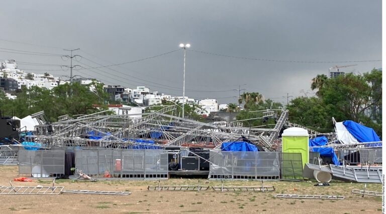 Vinculan a proceso a funcionarios por el desplome de templete de mitin de Movimiento Ciudadano en Nuevo León
