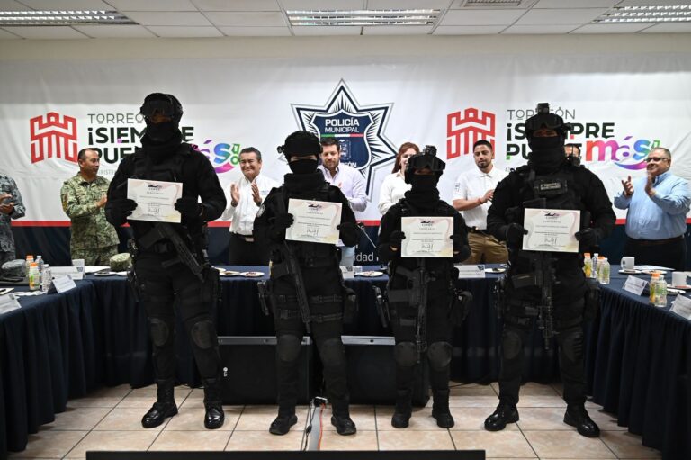 Reafirman coordinación con órdenes de Gobierno para mantener la seguridad en Torreón