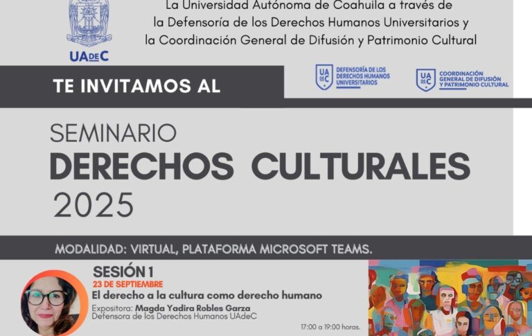 Se realizará en la UA de C el Seminario “Derechos Culturales 2025”