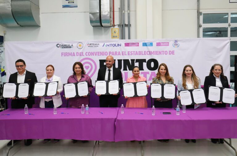 Suman más empresas a Puntos Violeta; Grupo Antolin, nuevo espacio seguro para mujeres