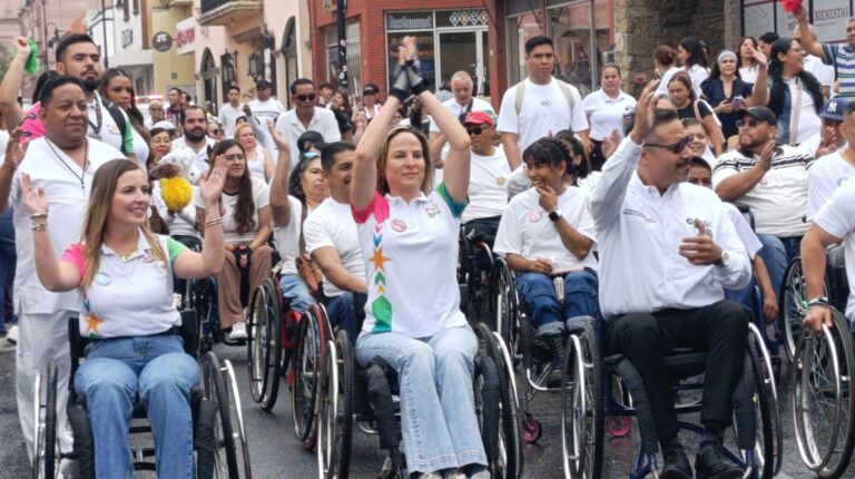En Saltillo, realiza DIF Coahuila marcha a favor de la inclusión de personas con discapacidad