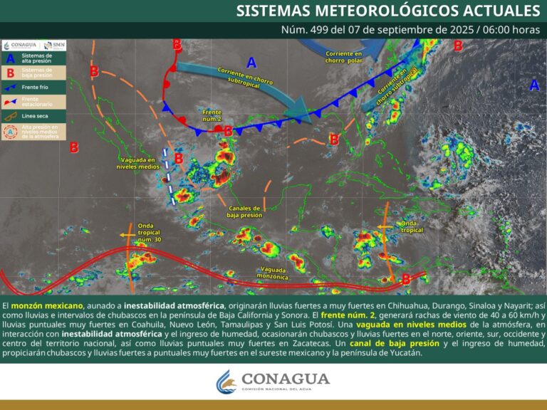 Frente frío número 2 generará lluvias fuertes en Coahuila