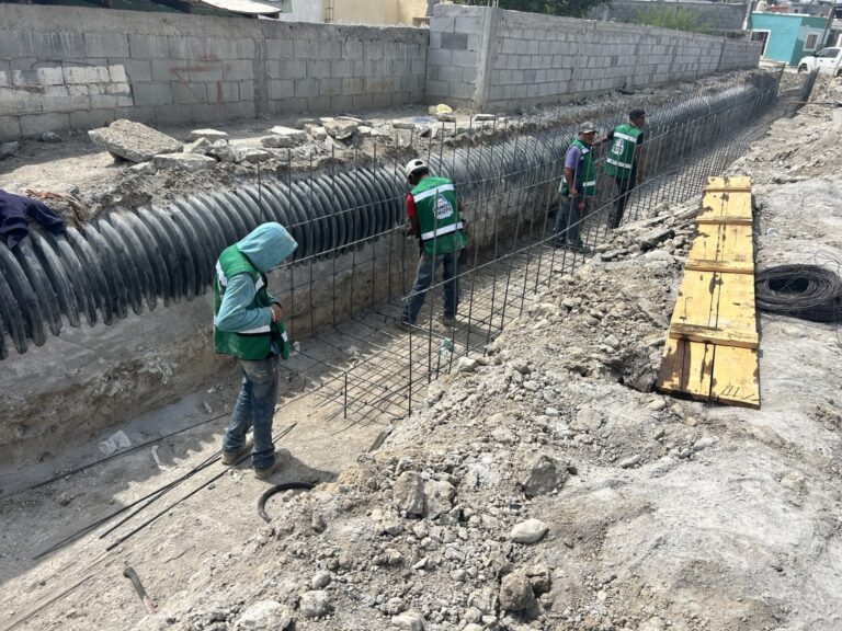 Obra hidráulica en Ramos Arizpe busca acabar con inundaciones en el sector poniente