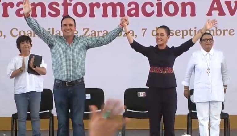 Reconoce Claudia Sheinbaum unidad con Manolo en Coahuila