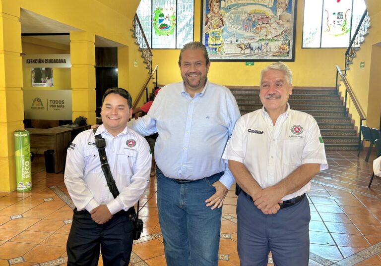 Respaldo de Tomás Gutiérrez impulsa a Protección Civil y Bomberos en Ramos Arizpe