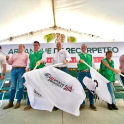 Román Alberto Cepeda González arranca el recarpeteo del bulevar Diagonal Las Fuentes