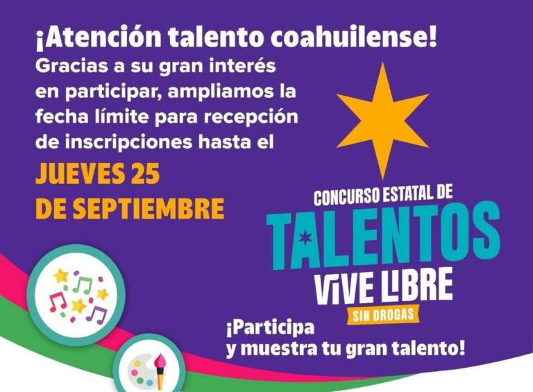 Últimos días para registrarse al Concurso Estatal de Talentos; Invitan en Ramos Arizpe a participar