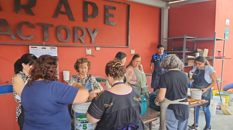 Arte y color: artesanos de Saltillo aprenden técnicas de tintes naturales con experta internacional