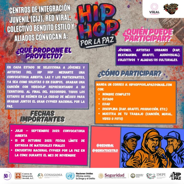 CIJ Ramos Arizpe invita a jóvenes a participar en “Hip Hop por la Paz”