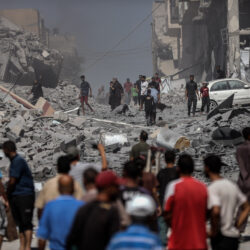 MIDEAST-GAZA CITY-AIRSTRIKE-DAMAGE