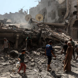 MIDEAST-GAZA-SHATI REFUGEE CAMP-AIRSTRIKE