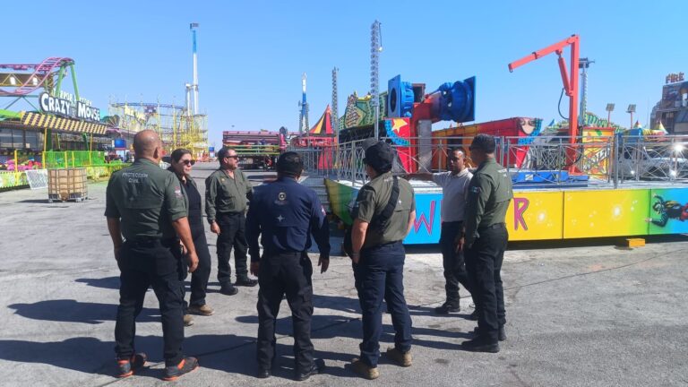 Protección Civil y Bomberos inspeccionó los juegos mecánicos de la Feria de Torreón 2025